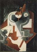 Juan Gris Single small round table oil on canvas